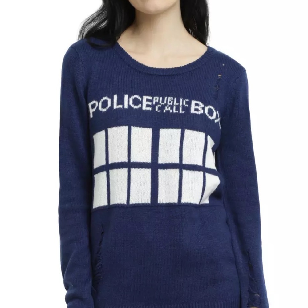 Doctor Who cable knit sweater